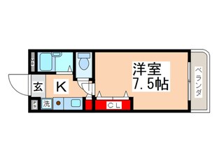 ウェストアベニュ－の物件間取画像